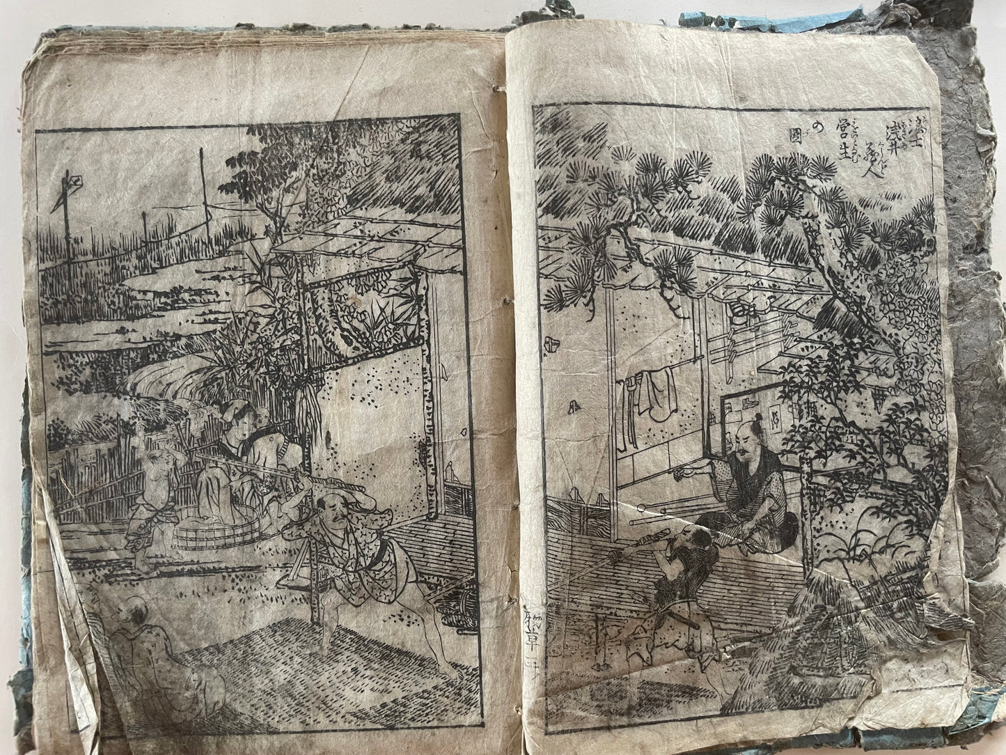 Edo 1808 Ehon Monogusa Tarō by Aikawa Minwa-Ukiyo-e Book