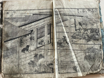 Edo 1808 Ehon Monogusa Tarō by Aikawa Minwa-Ukiyo-e Book