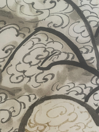 Shōwa 1960s Ōkuninushi no Mikoto Hanging Scroll – 170 × 67 cm