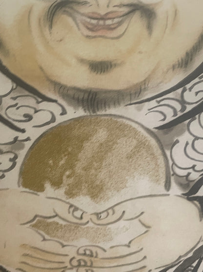 Shōwa 1960s Ōkuninushi no Mikoto Hanging Scroll – 170 × 67 cm