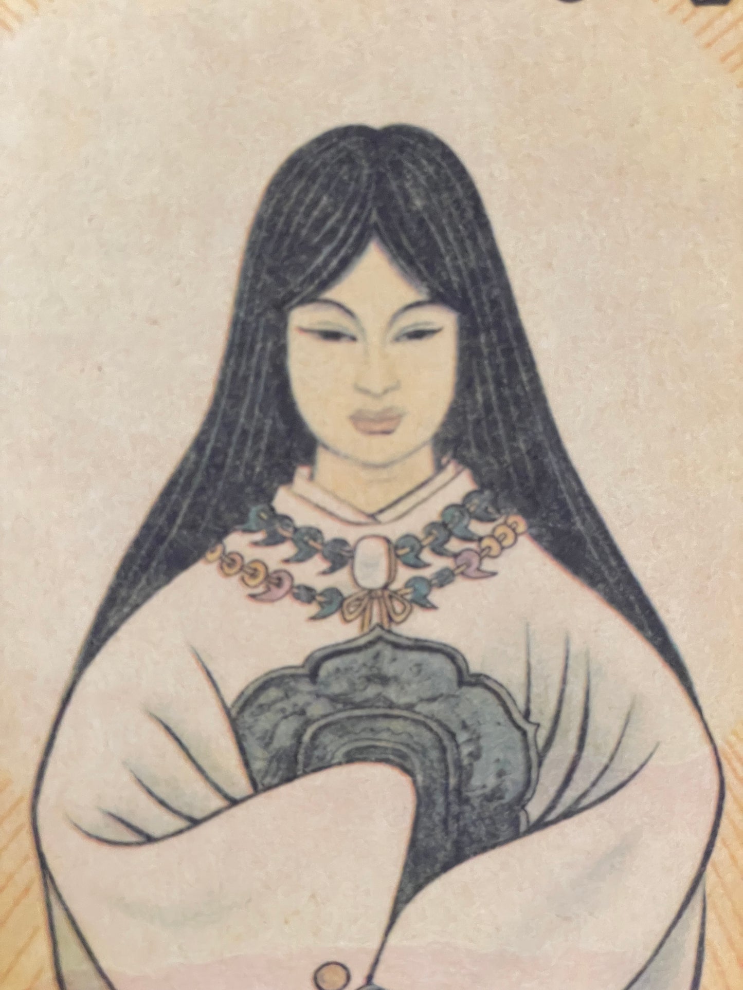 Showa 1950s–1970s Shinto Hanging Scroll – Amaterasu, Hachiman & Kasuga Deities (Approximately 145X55XCM)