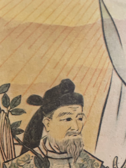 Showa 1950s–1970s Shinto Hanging Scroll – Amaterasu, Hachiman & Kasuga Deities (Approximately 145X55XCM)
