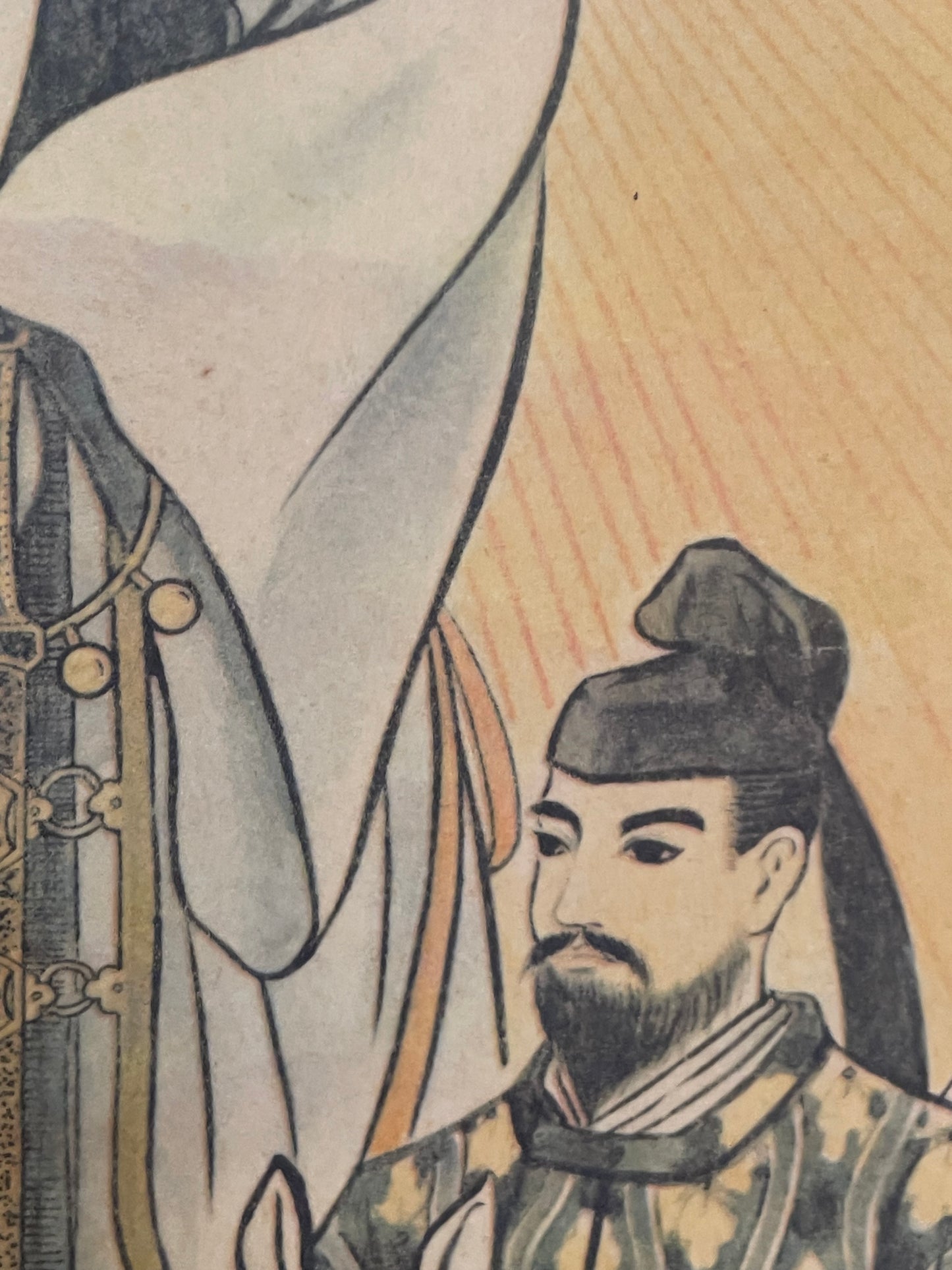 Showa 1950s–1970s Shinto Hanging Scroll – Amaterasu, Hachiman & Kasuga Deities (Approximately 145X55XCM)