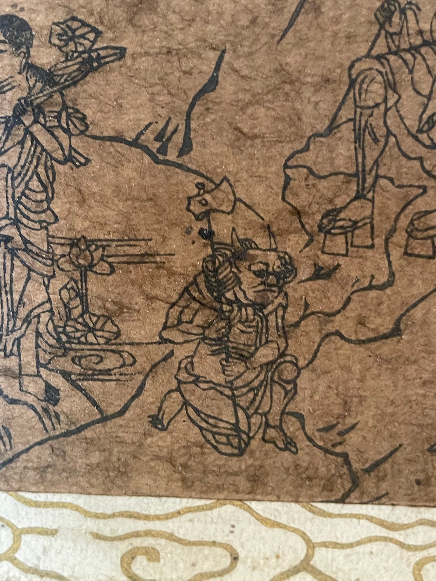 Edo 1750–1790 Shugendō Mandala Buddhist Hanging Scroll – Zaō Gongen and the Sacred Figures of Mount Ōmine (蔵王権現曼荼羅)