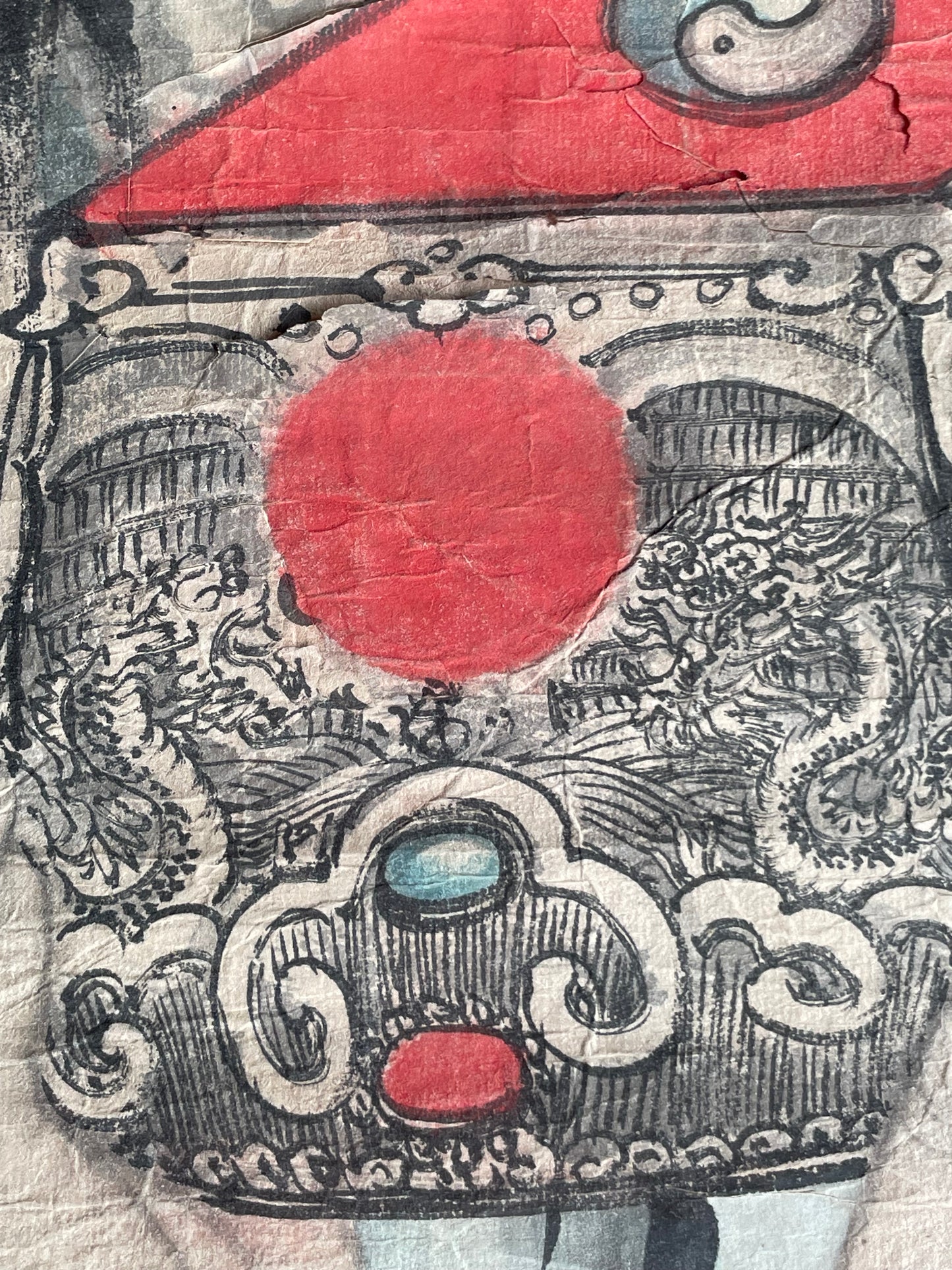 Meiji-Taisho 1900–1913 "Chinese Court Official Receives Imperial Seal" (高官図) by Hidezaki (Approximately 64X134CM)