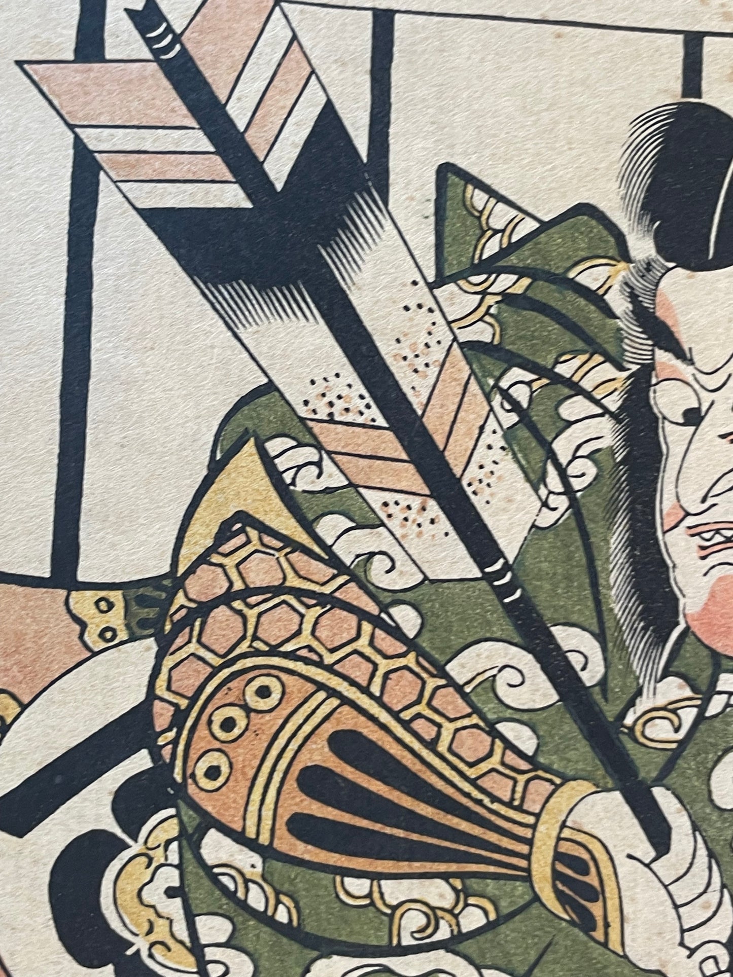 1920–1940 Iwata Print Institute Hand-Printed Torii Kiyomitsu Kabuki Actor Woodblock Print (Approximately 44X30CM)