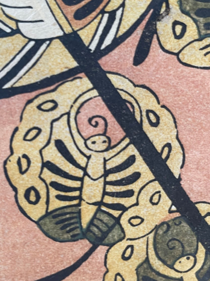 1920–1940 Iwata Print Institute Hand-Printed Torii Kiyomitsu Kabuki Actor Woodblock Print (Approximately 44X30CM)