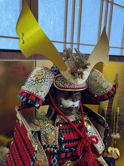 Shōwa Yoshitoku Samurai Armor for Children - Includes all accessories (Approxmately 90CM)