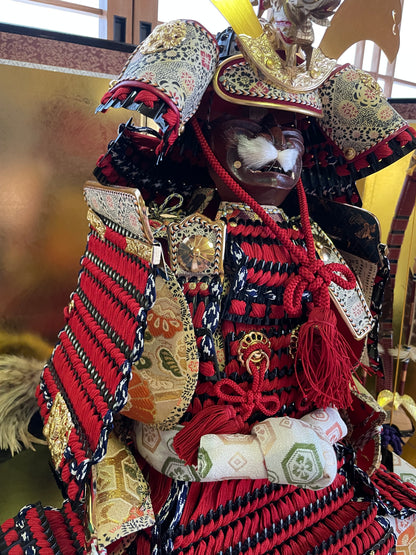 Shōwa Yoshitoku Samurai Armor for Children - Includes all accessories (Approxmately 90CM)