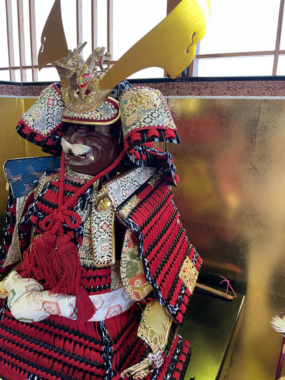 Shōwa Yoshitoku Samurai Armor for Children - Includes all accessories (Approxmately 90CM)