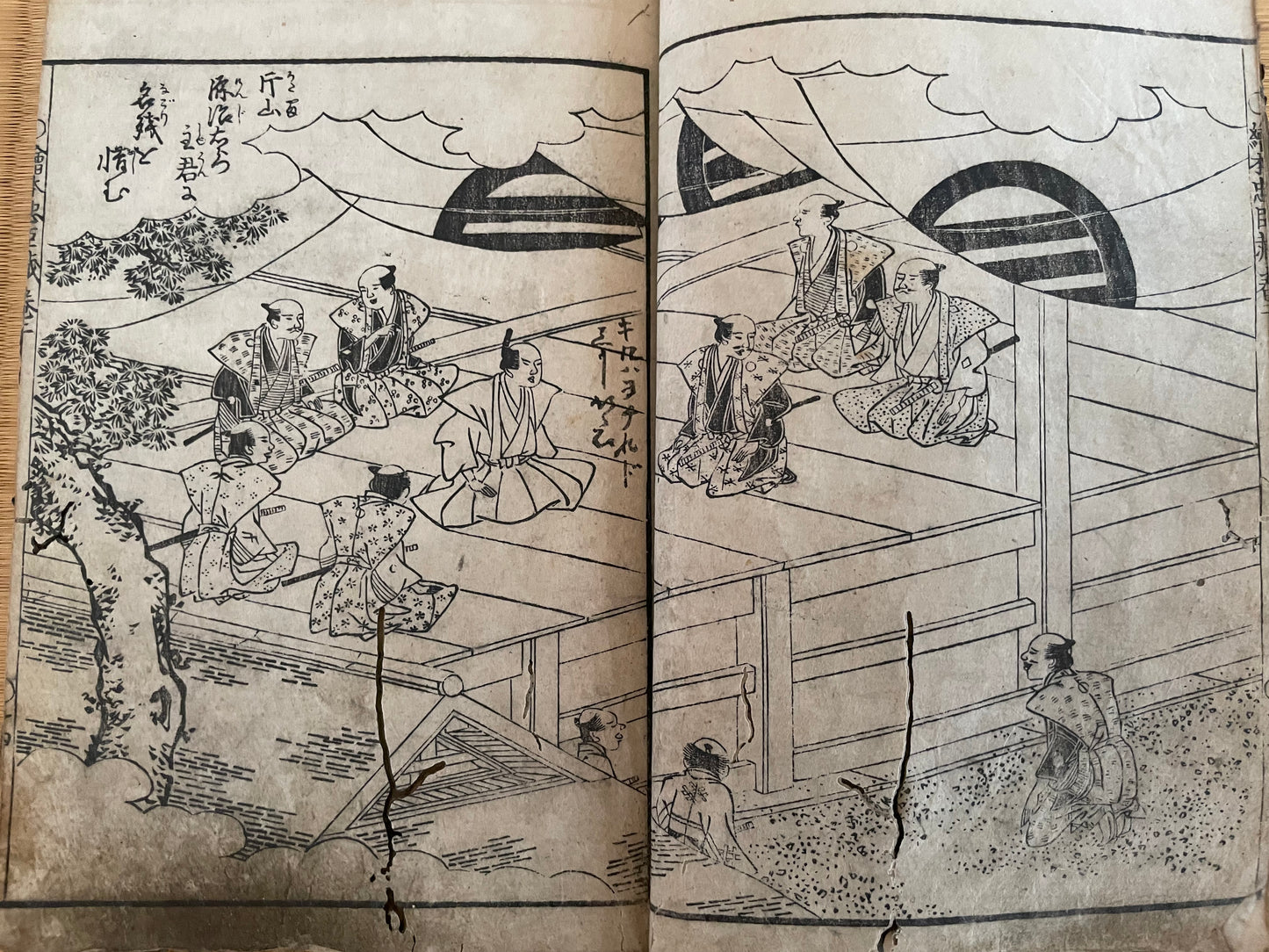 Edo 1808 Ehon Chūshingura  Forty-Seven Rōnin -Set of 3. Illustrated by Katsushika Hokusai
