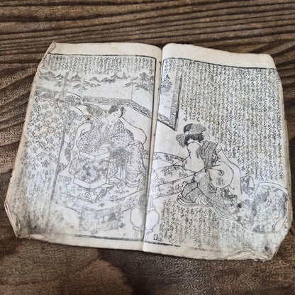 1845–1846 Utagawa Kunisada "Shaka Hassō Yamato Bunko" 釈迦八相倭文庫 2-Book Set