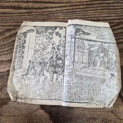 1845–1846 Utagawa Kunisada "Shaka Hassō Yamato Bunko" 釈迦八相倭文庫 2-Book Set