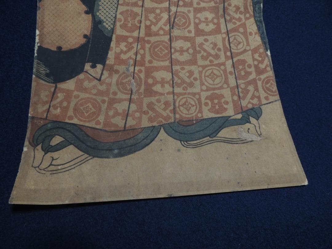 1830 "Youth With Falcon" (若衆と鷹) By Utagawa Kunisada (Approximately 70X25CM)