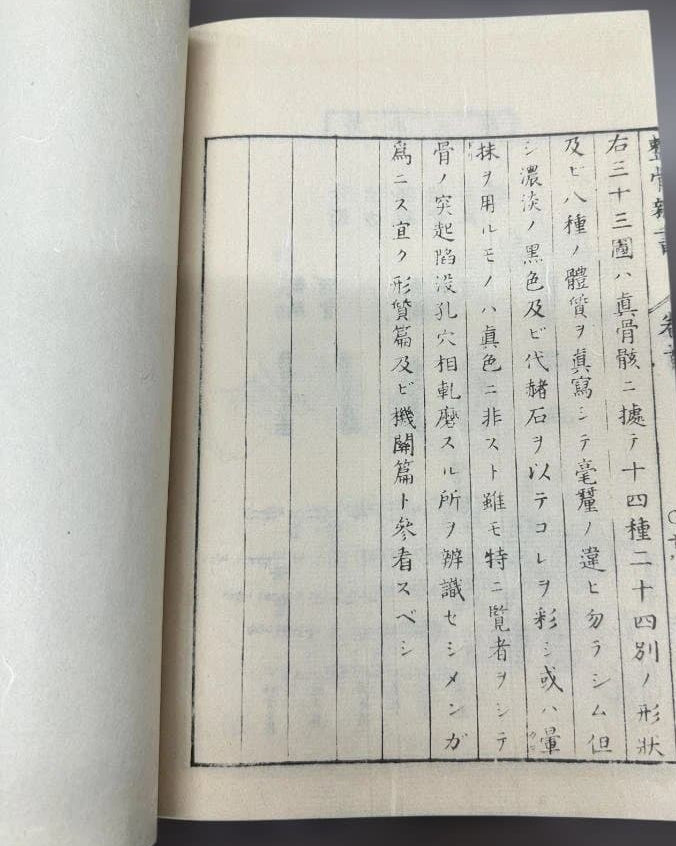 1774 Edo Period Medical Book By Kaitai Shinsho 解体新書. Edo Period Human Skeleton Diagrams