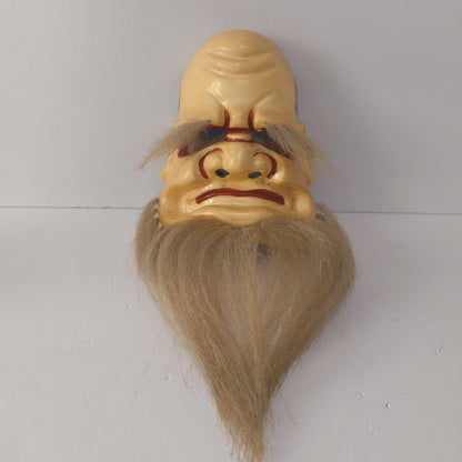 1950s–60s Omoikane-no-Mikoto Kagura Mask 思兼命神楽面 (Approx. 22 x 16 cm)