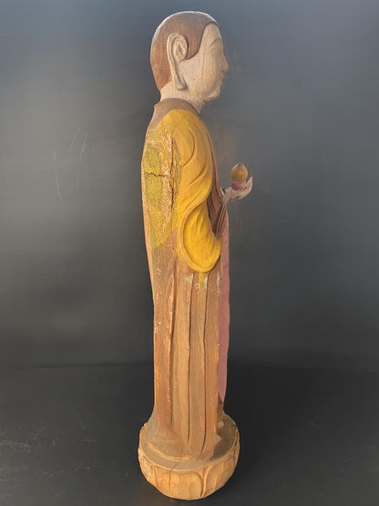 Antique Buddha Statue from Abandoned Temple
