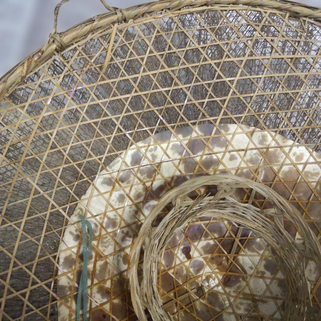 Edo–Meiji Period Sugegasa 菅笠 Bamboo Hat (Approx. 50 cm Diameter)