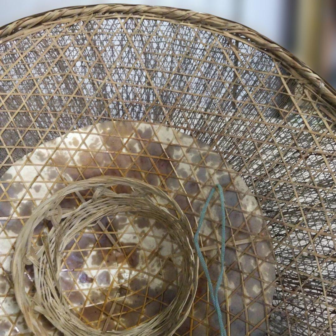 Edo–Meiji Period Sugegasa 菅笠 Bamboo Hat (Approx. 50 cm Diameter)