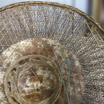 Edo–Meiji Period Sugegasa 菅笠 Bamboo Hat (Approx. 50 cm Diameter)