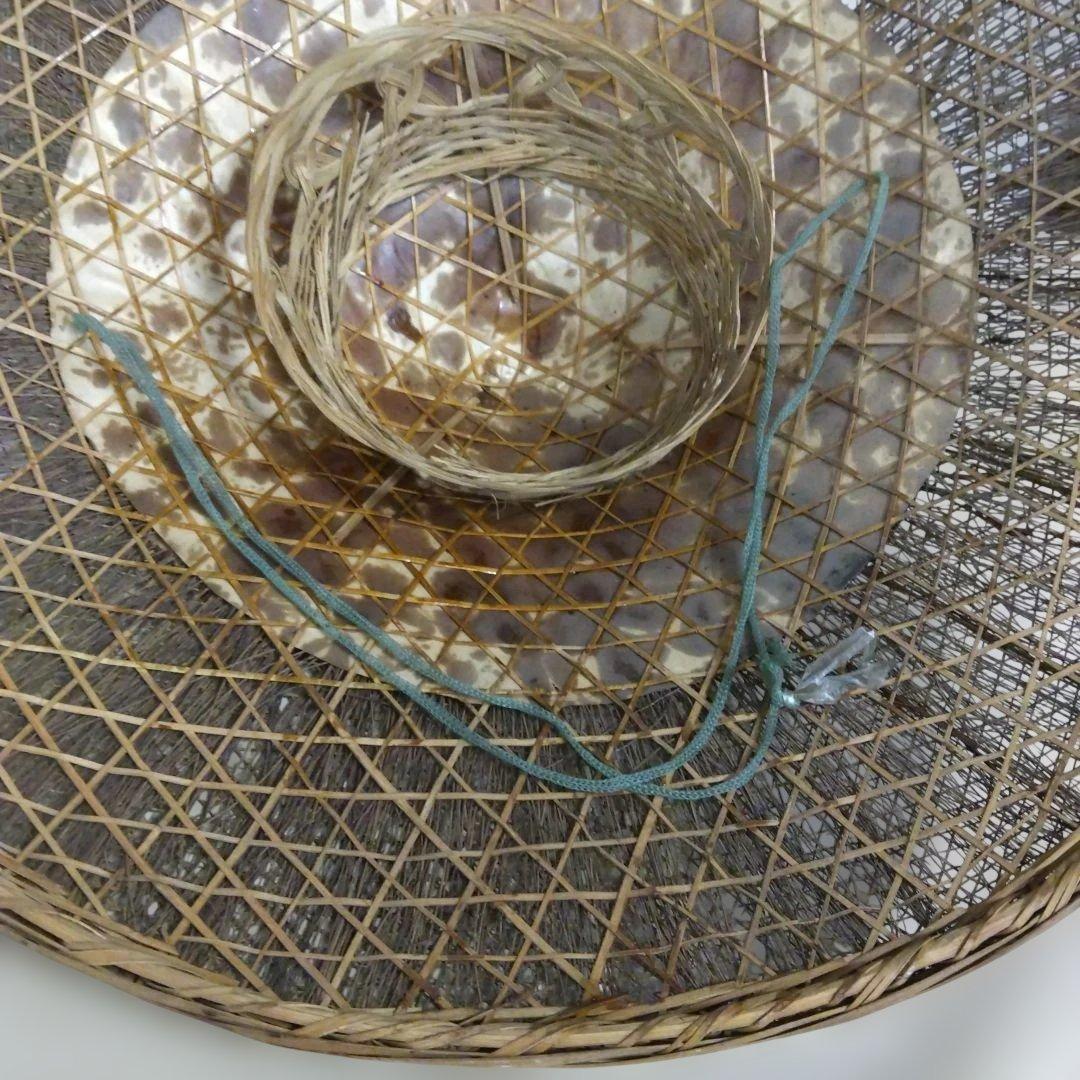 Edo–Meiji Period Sugegasa 菅笠 Bamboo Hat (Approx. 50 cm Diameter)