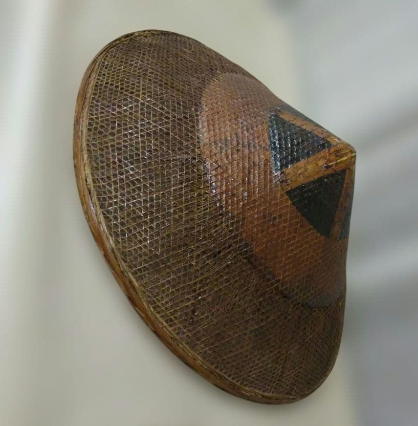 Edo–Meiji Period Sugegasa 菅笠 Bamboo Hat (Approx. 50 cm Diameter)