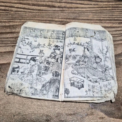 1845–1846 Utagawa Kunisada "Shaka Hassō Yamato Bunko" 釈迦八相倭文庫 2-Book Set