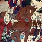 1877 Satsuma Rebellion War Triptych by Kobayashi Kiyochika – Contemporary Account of the Last Samurai (37X76CM)