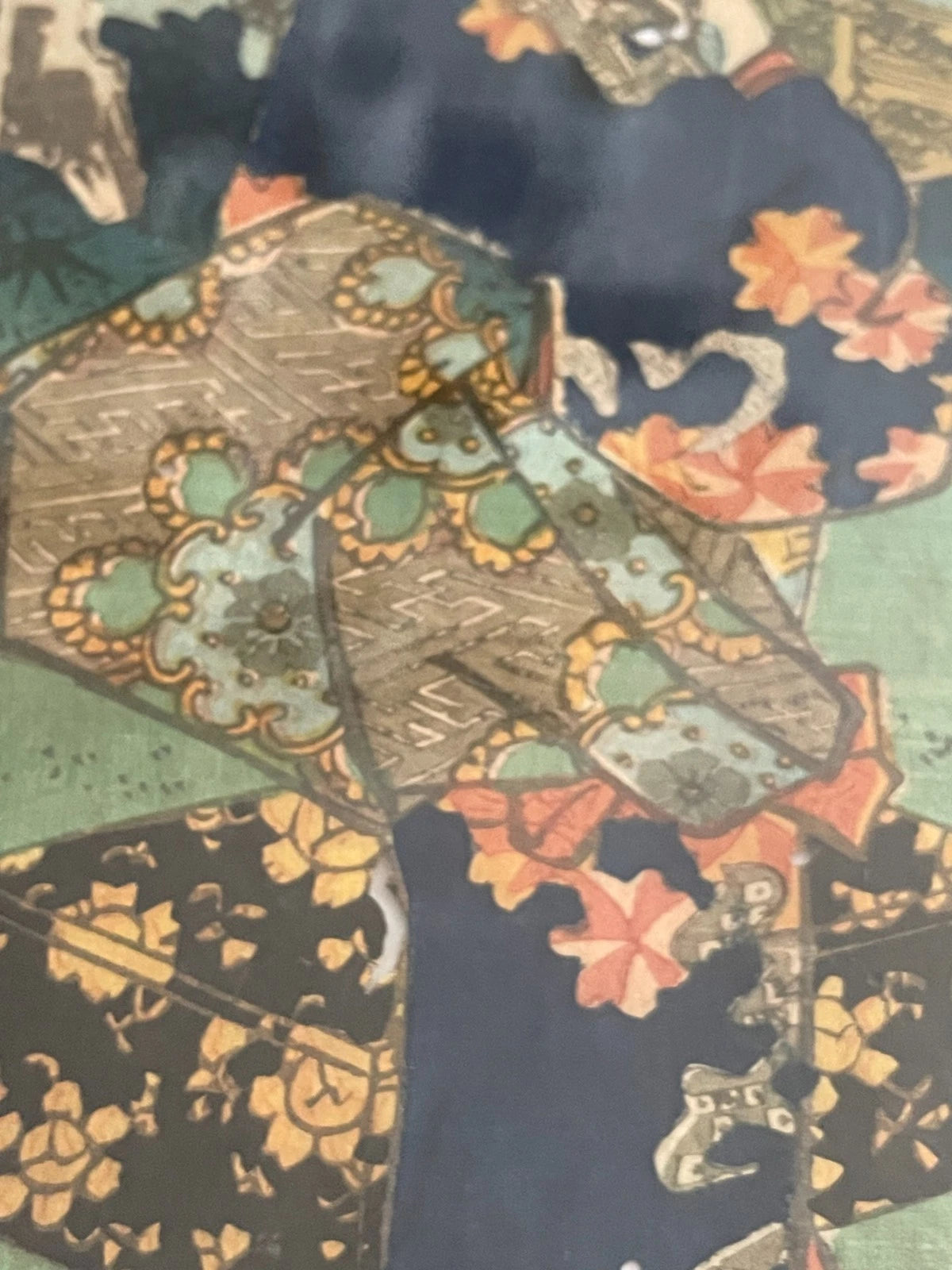 1854 Edo Era Ukiyo-e Set by Utagawa Kunisada. Beauties Admire Sakura in Kyoto. New A3 Preservation Frames