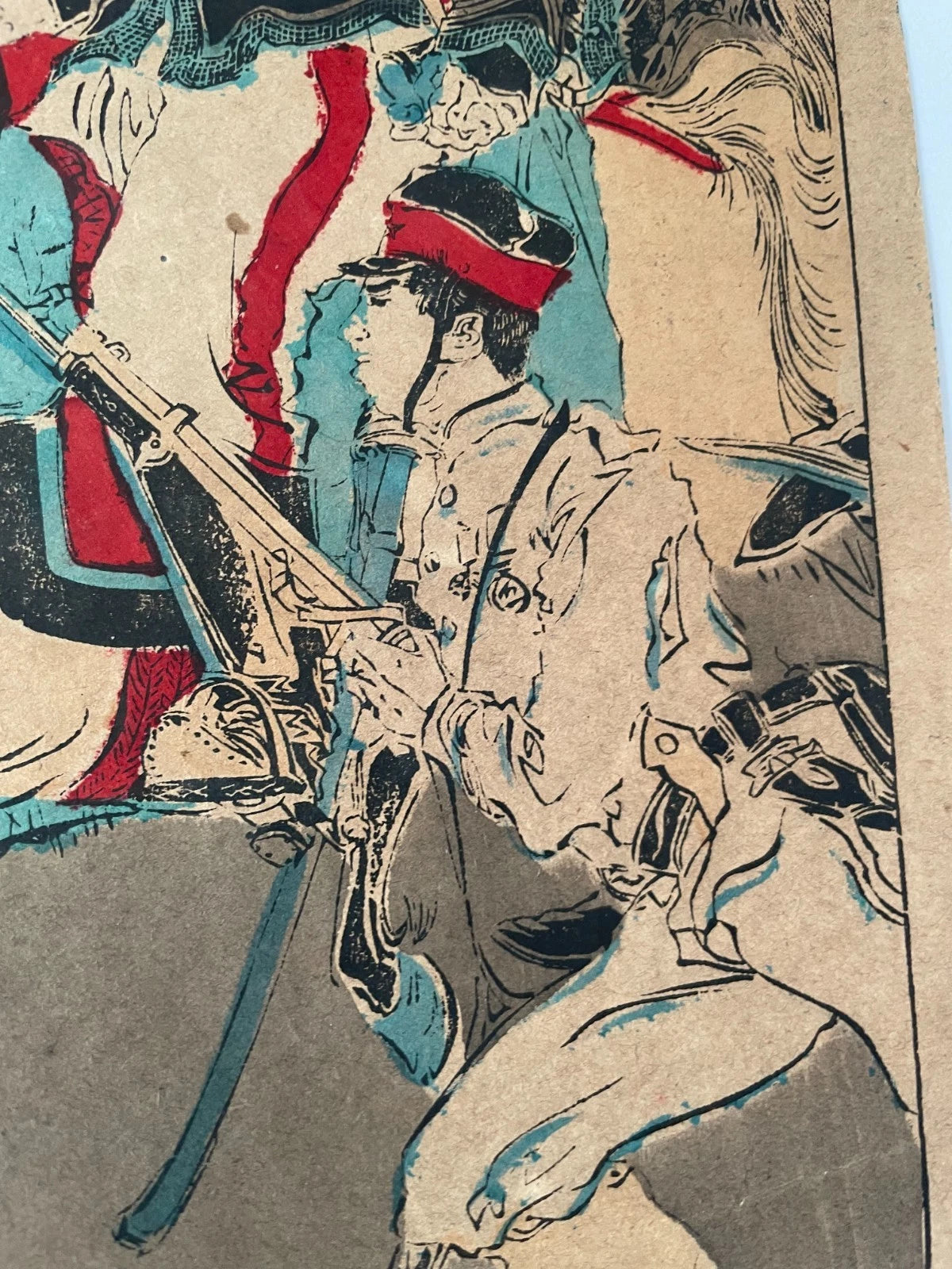 1902 Wartime Propaganda Titled “Our Army Bravely Fought and Crushed the Enemy” by Watanabe Nobukazu