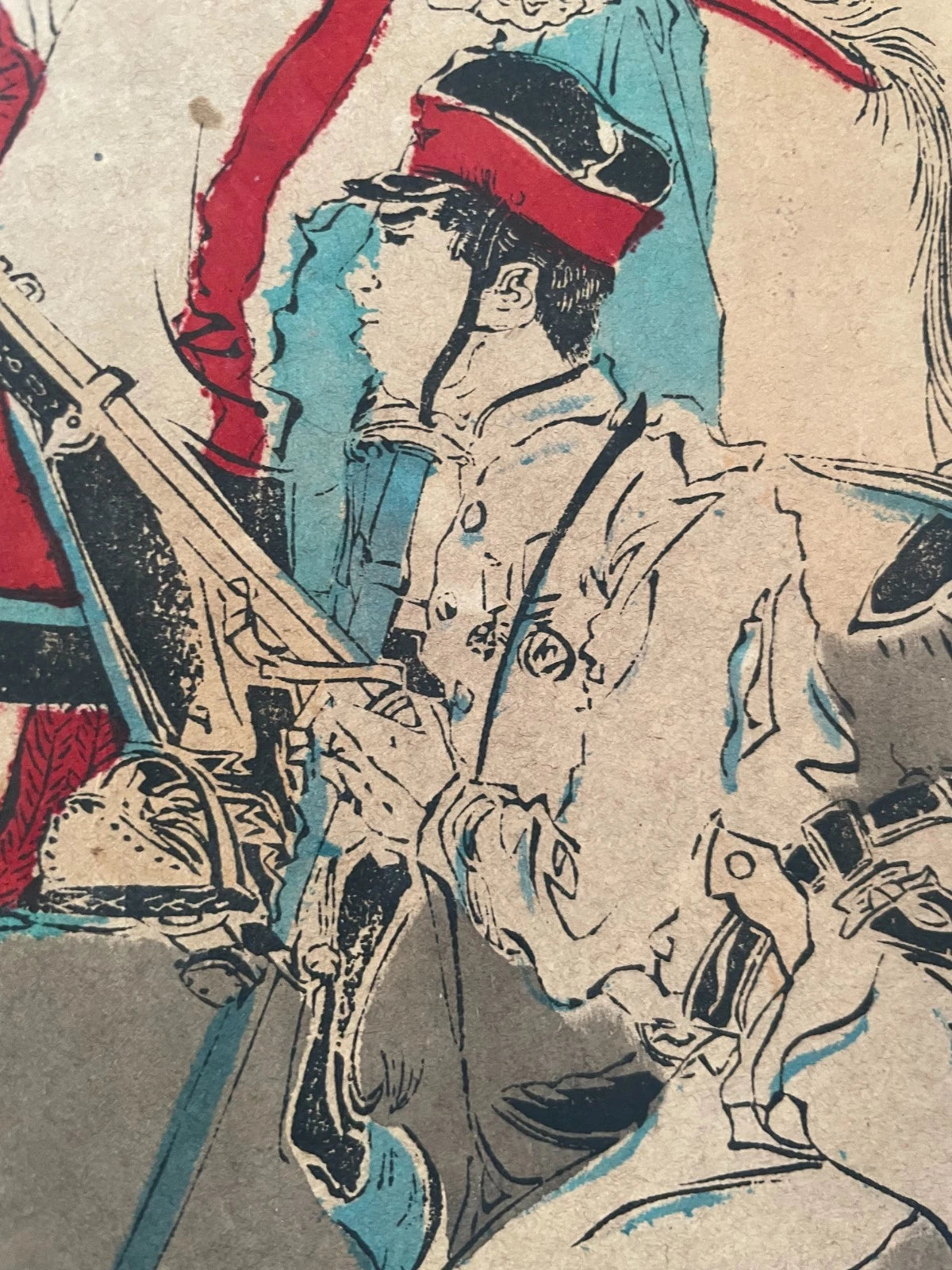 1902 Wartime Propaganda Titled “Our Army Bravely Fought and Crushed the Enemy” by Watanabe Nobukazu