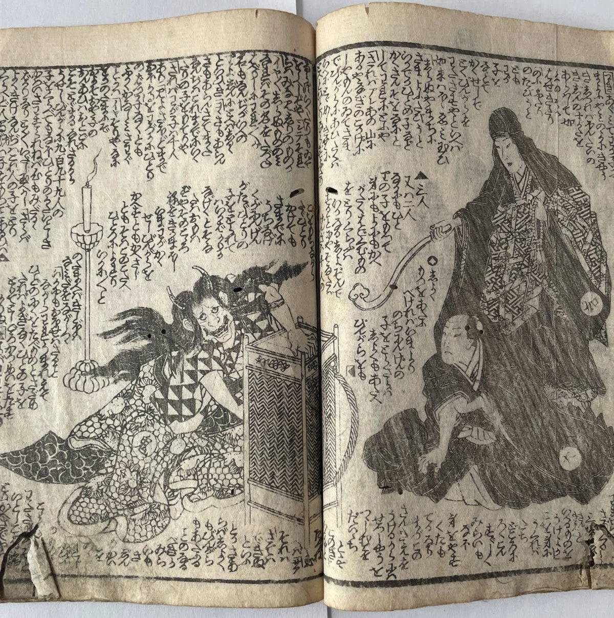 1847 Demon Book-The Conversion of Kishimojin The Child Eater-Edo Period Nichiren Buddhist Cult Texts