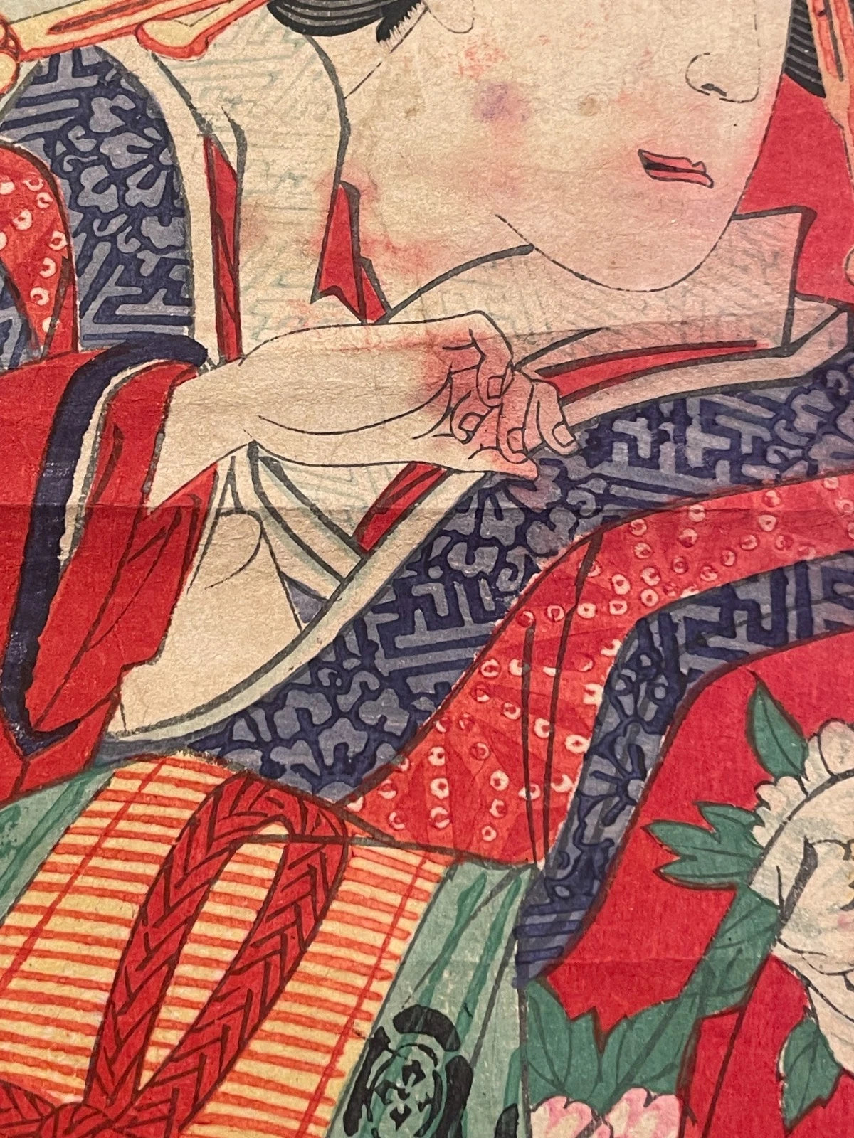 1891 Kabuki Performance of Princess Orikoto by Utagawa Kunimasa IV Meiji Era (Approximately 25X37 CM)