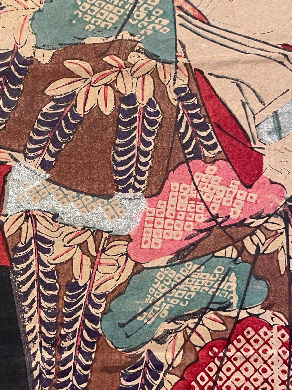 1862 Kabuki Performance, The Maid Ohatsu Takes Revenge by Utagawa Kunisada (Approximately 25X37CM)