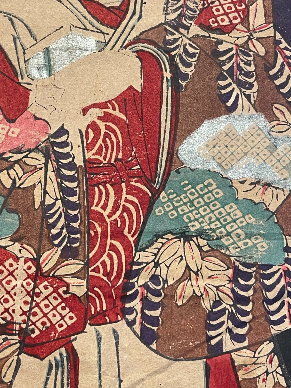 1862 Kabuki Performance, The Maid Ohatsu Takes Revenge by Utagawa Kunisada (Approximately 25X37CM)