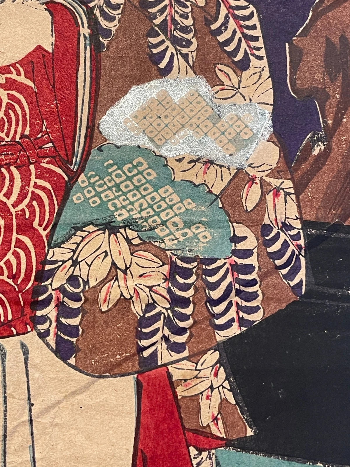 1862 Kabuki Performance, The Maid Ohatsu Takes Revenge by Utagawa Kunisada (Approximately 25X37CM)