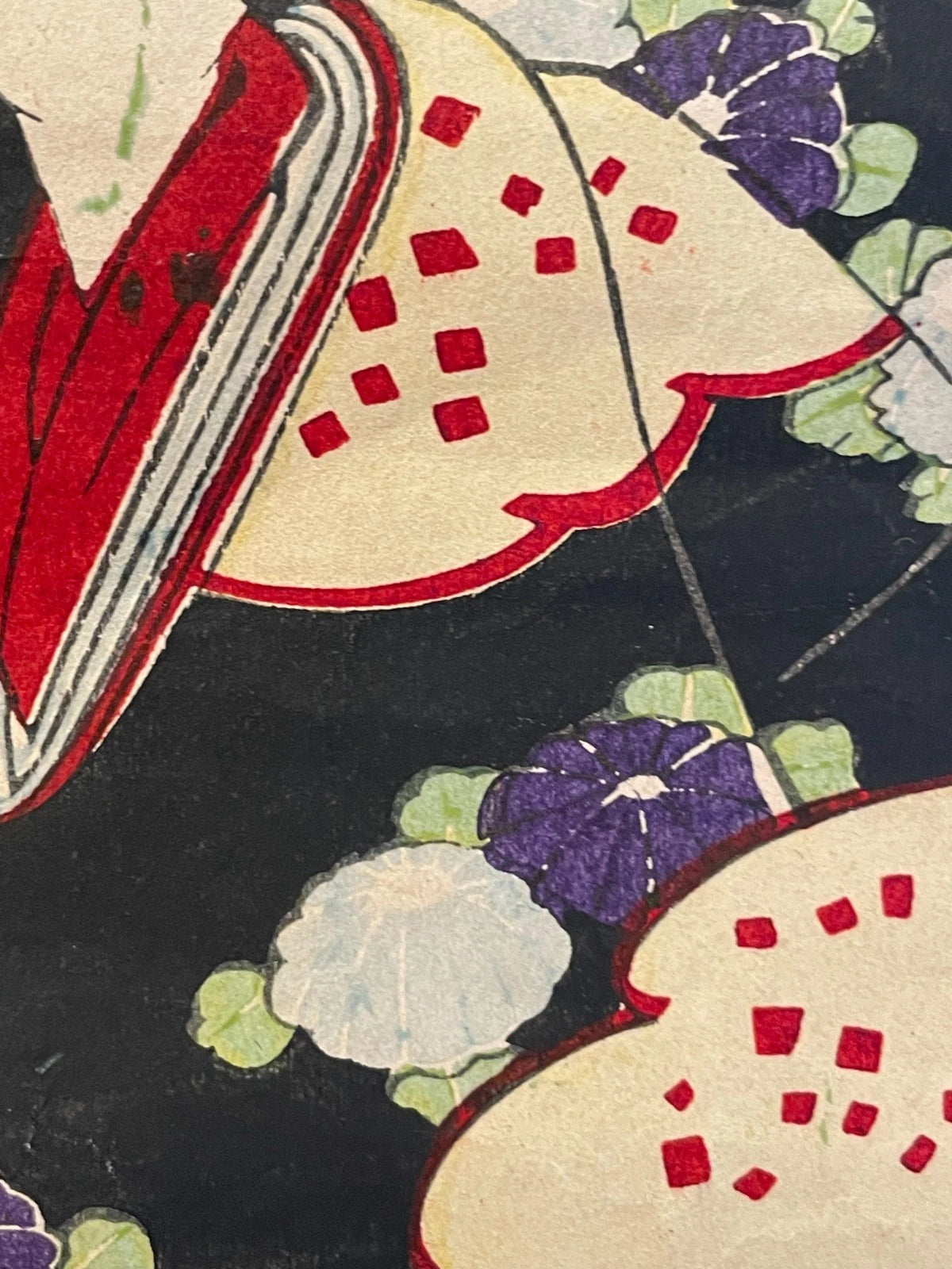 1861 "The Precious Incense and Autumn Flowers of Sendai" by Ukiyo-e Kunisada  37X27CM