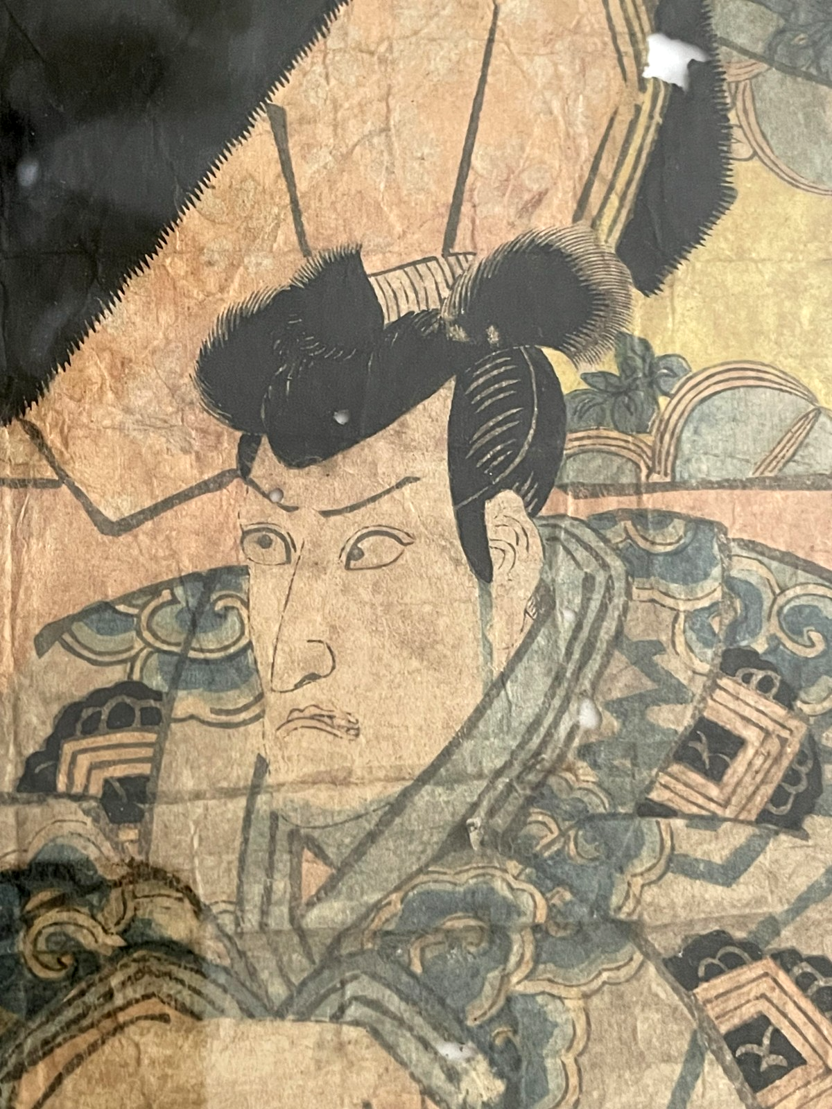 1790 Ukiyo-e of Ichikawa Danjuro By Utagawa Kunimasa. Brand new A3 Preservation Frame