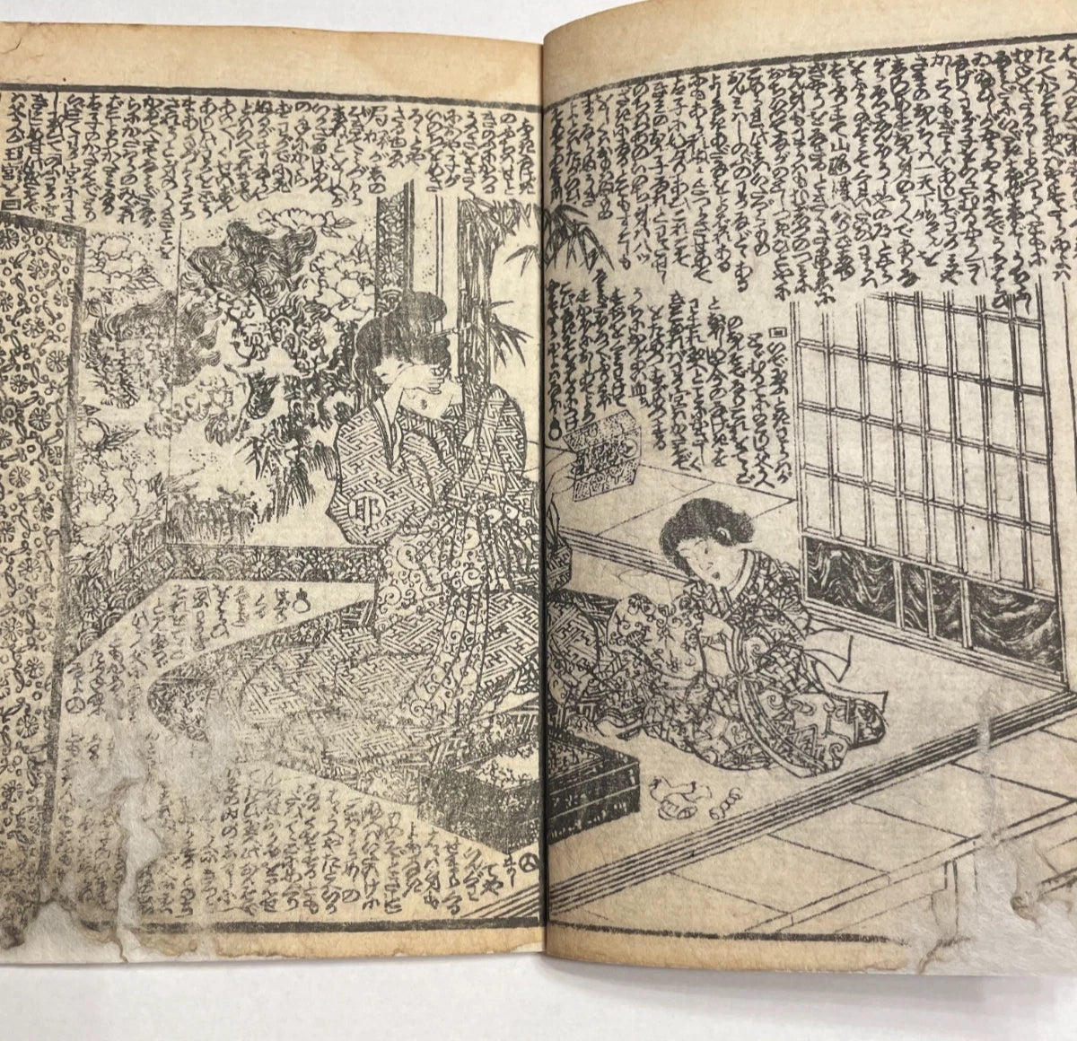 1801 Buddhist Religious Text "Miracles of Kannon" Illustrated by Tsuruga