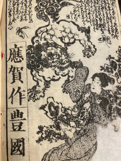1801 Buddhist Religious Text "Miracles of Kannon" Illustrated by Tsuruga