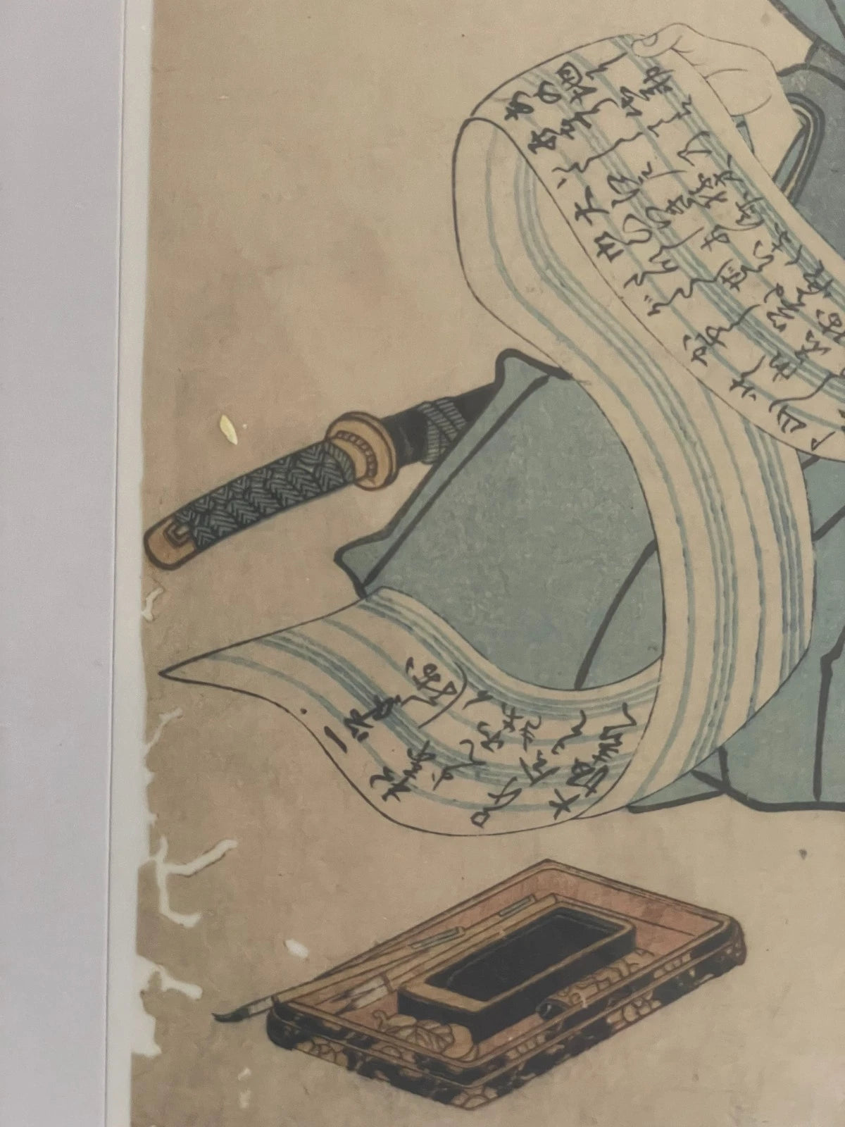 1854 Ichikawa Danjuro Post Suicide Memorial Prints. 3 Piece Set in New A3 Preservation Frames