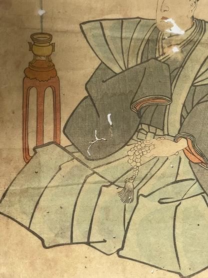 1854 Ichikawa Danjuro Post Suicide Memorial Prints. 3 Piece Set in New A3 Preservation Frames