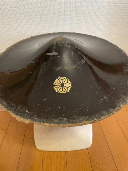 Early Edo Period Jingasa With Asanoha (Hemp Leaf) Motif
