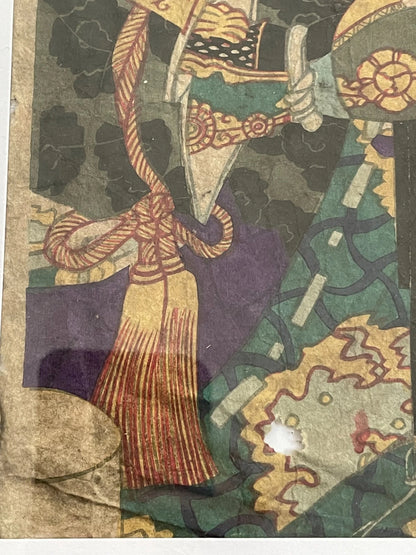 1877 Meiji Era Kabuki Ukiyo-e by Toyohara Kunichika. New A3 Preservation Frame